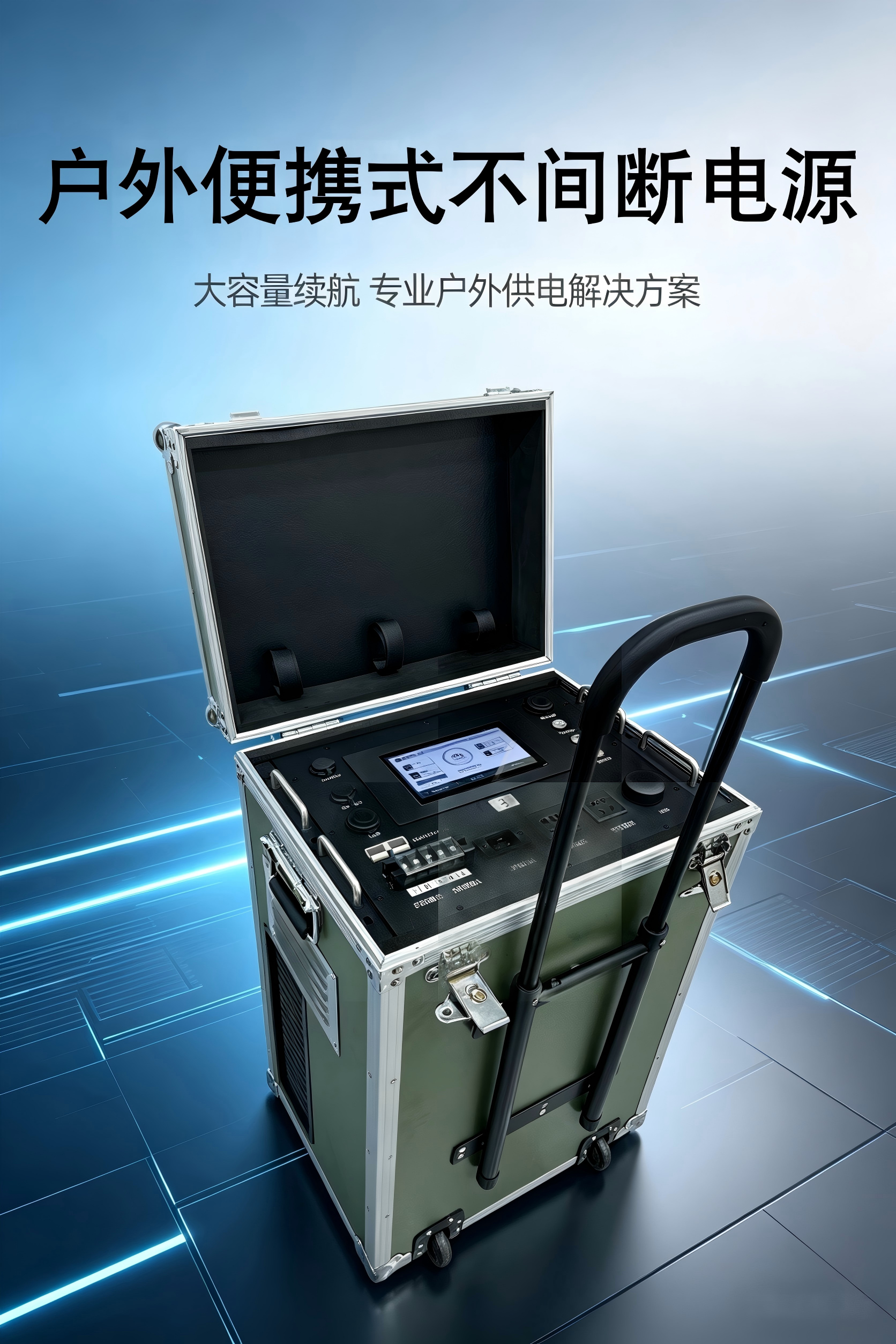 户外 / 应急 / 工程必备：定制款拉杆箱移动 UPS 电源，解决 90% 用电难题！